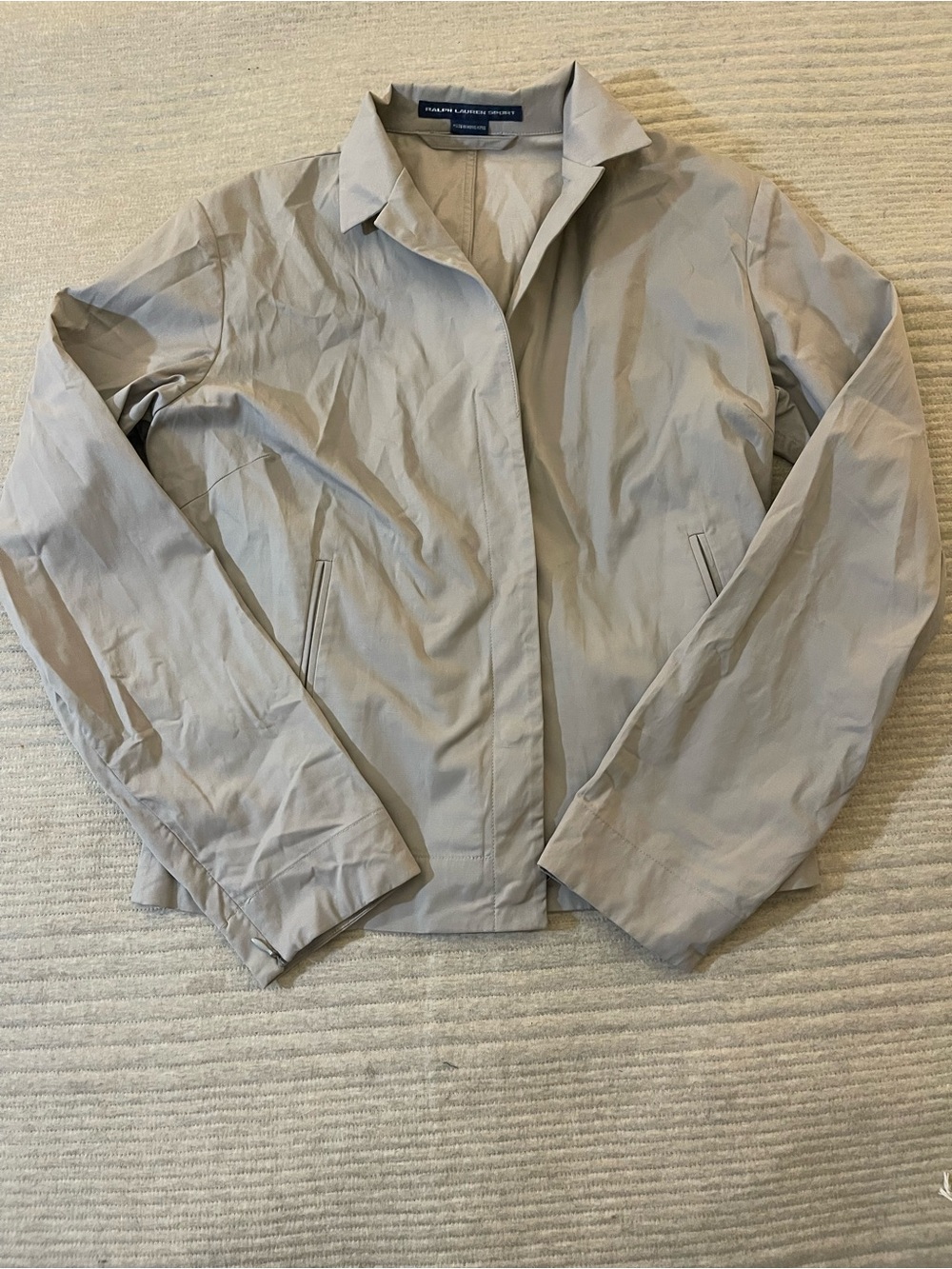 Ralph Lauren Sport beige windbreaker jacket small
